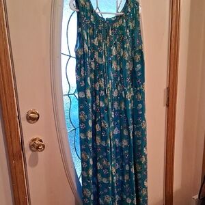 Sarah Elizabeth Teal Floral Dress
